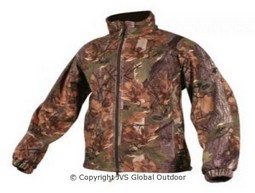 Camouflage fleece jacket