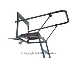 High seat with adjustable metal bracket shooting