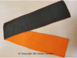 Fleece scarf green/orange