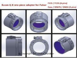 Rusan Q-R adapter for Pulsar F/FN135, 155 and 455 (4 pins)