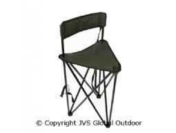 high 3 leg stool with backrest