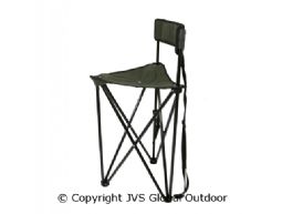 high 3 leg stool with backrest