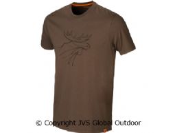 Härkila graphic t-shirt 2-pack Willow green/Slate brown