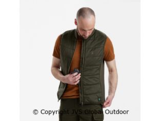 Heat Inner Waistcoat Deep Green 388 with powerbank