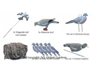 Decoy pigeon set XL