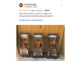 Aluminium high seat