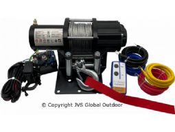 Profi-motor winch 12 V, 3150 kg steel cable