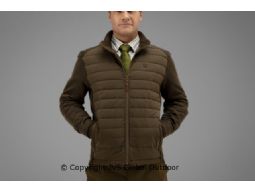 Retrieve Insulated cardigan Dark warm olive