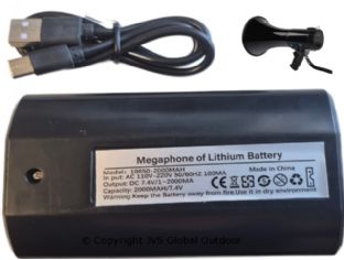USB-Battery for MP3 hunting megaphone