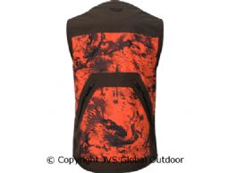 Wildboar Pro Safety waistcoat AXIS MSP®Orange Blaze/Shadow brown