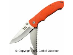 Folding knife knife + saw orange